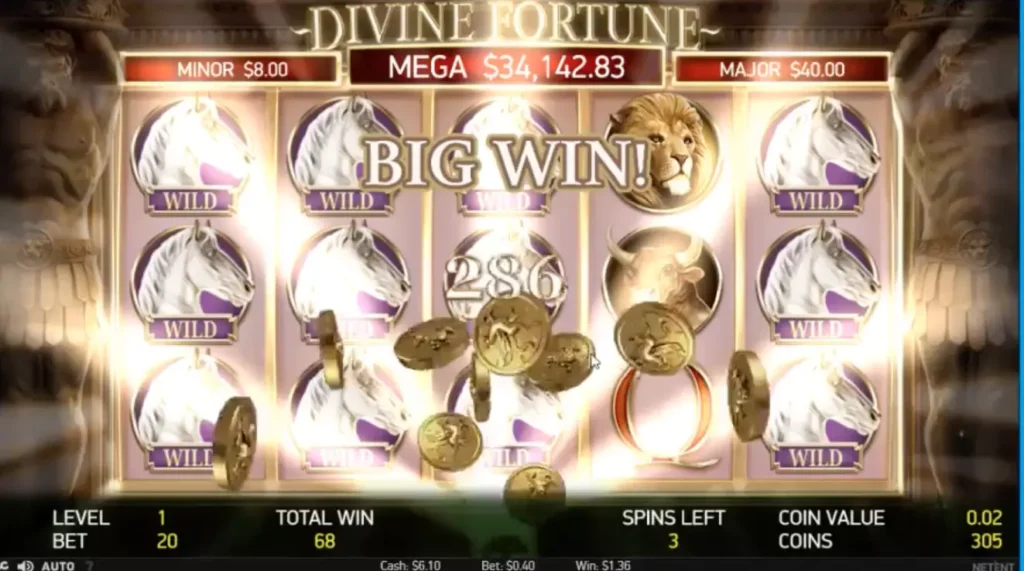 Divine Fortune Big Win