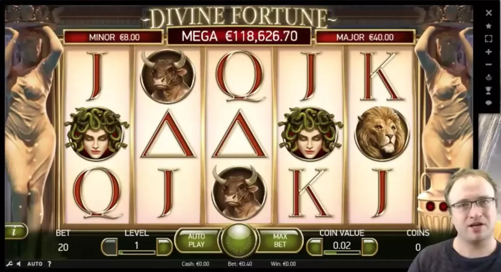 Divine Fortune slot design