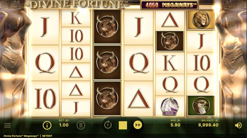 Playing for Real Money in Divine Fortune Megaways Slot
