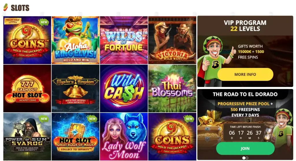 Online Slots at Bob Casino