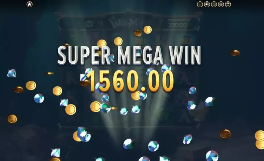 Big win in The Wish Master Megaways slot