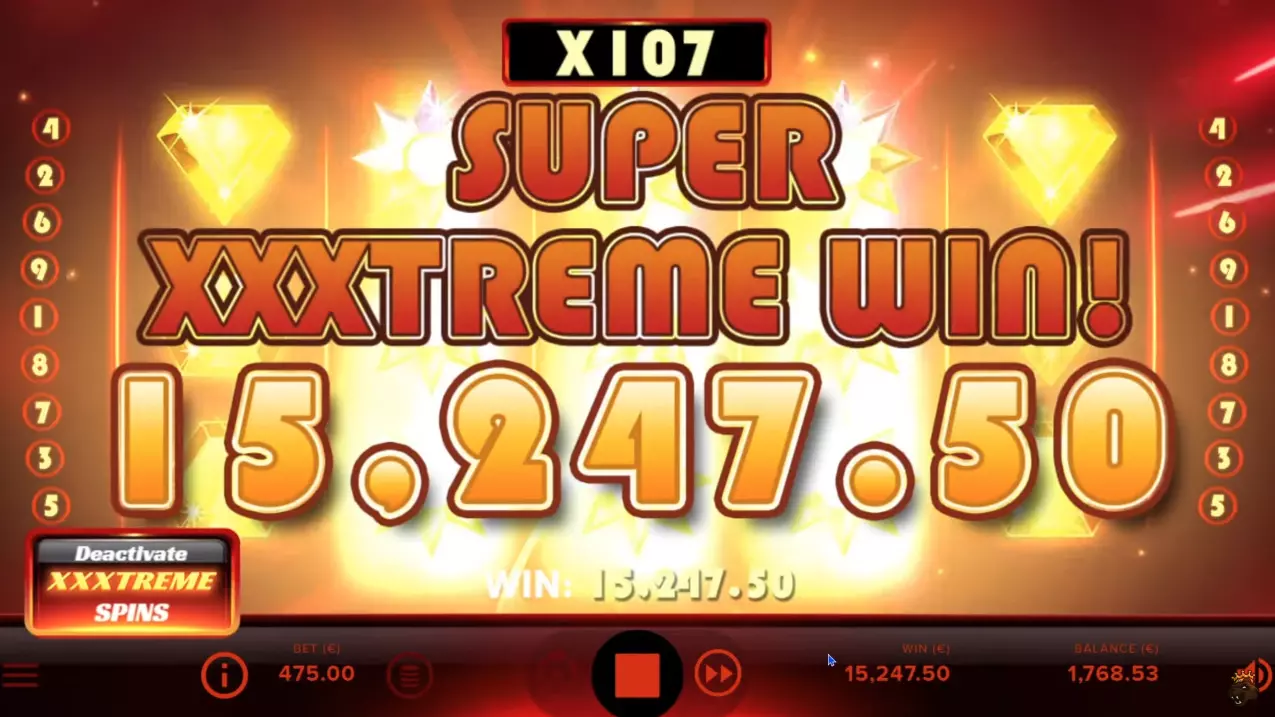 Huge win in Starburst XXXtreme slot