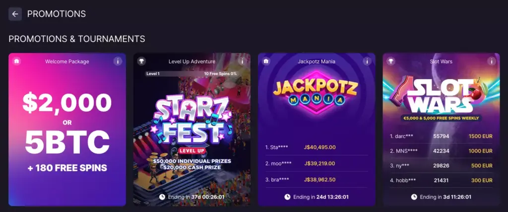 BitStarz Casino Bonuses