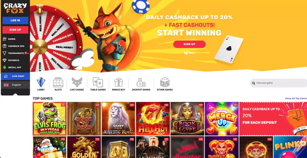 Crazy Fox Casino Review