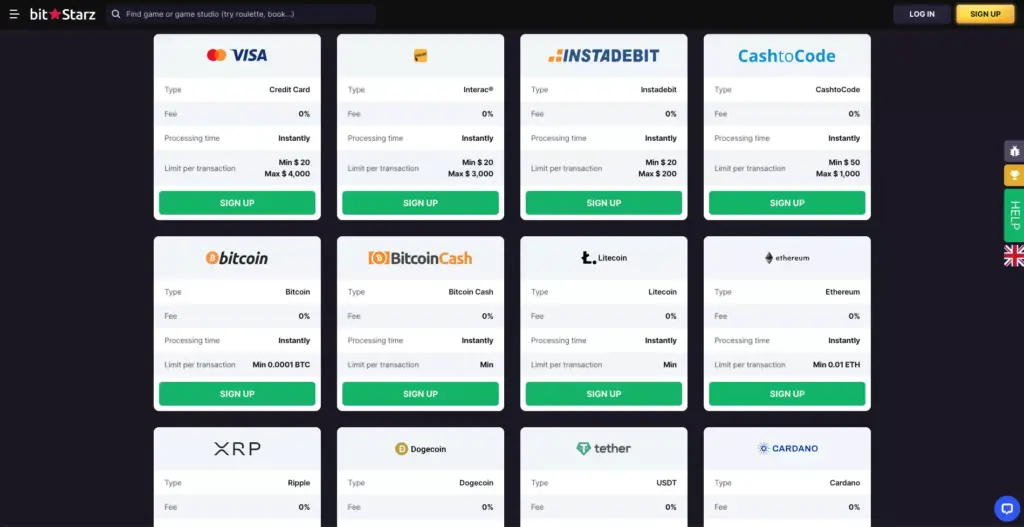 Payment methods