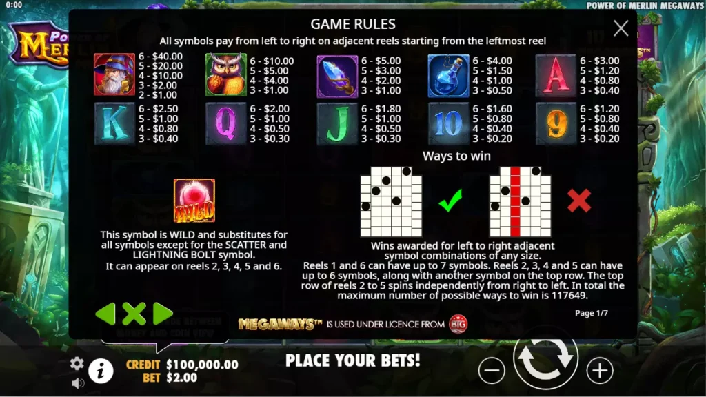 Payouts in Online-game