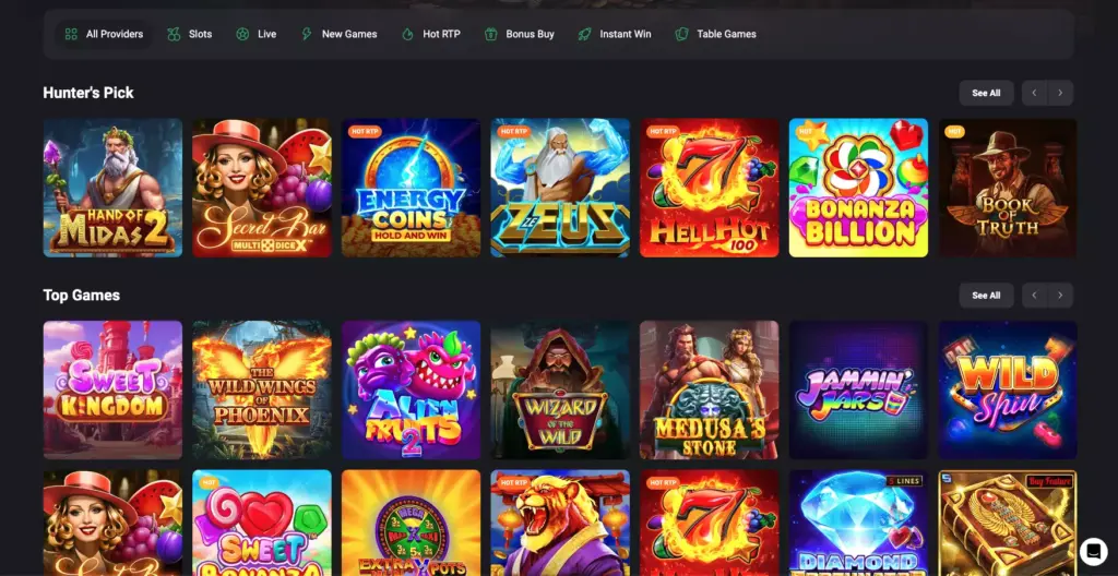 Slot Hunter Casino Games