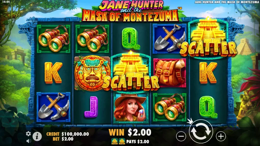 Jane Hunter and the Mask of Montezuma Slot Review