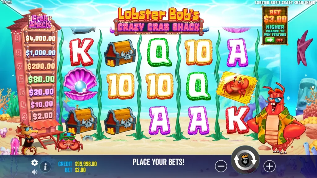 Lobster Bob's Crazy Crab Shack Slot Review