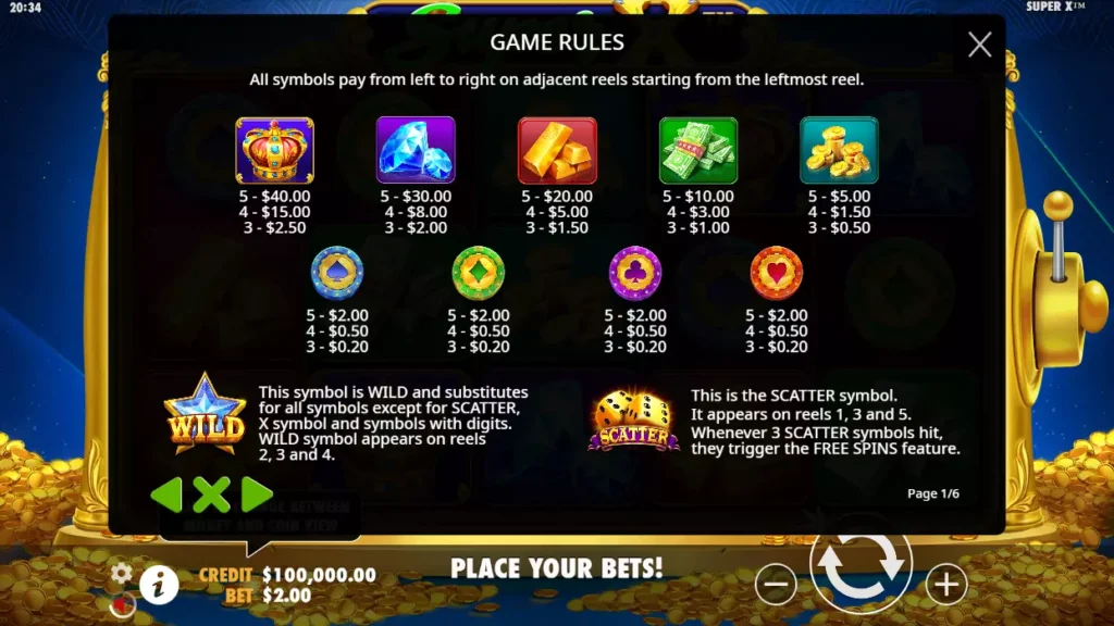 Super X Payouts