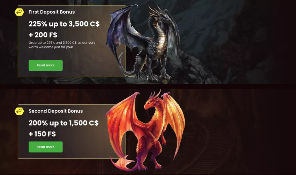 Dragon Slots Bonuses and Promotions